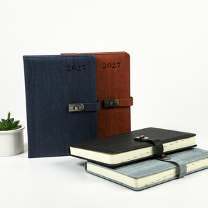 Agenda de Negocios 2027, Cuaderno de Regalo Personalizado en <span class=keywords><strong>Español</strong></span>, Diario A5 de Lujo con Candado, Venta al Por Mayor - Product Image 3