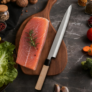 Konoll 270Mm Rất Sắc Nét Tùy Chỉnh Nhật Bản Yanagiba Dao 2 Lớp Thép Composite Dao Nhà Bếp Với Maple Gỗ + Sừng Xử Lý - Product Image 4