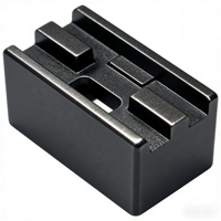 Gabarit de positionnement personnalisé pour fraisage CNC, en aluminium anodisé dur noir, pour équipement d'assemblage automatisé