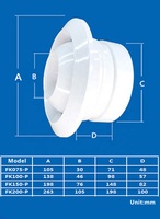Diffuseur d'air de plafond rond moderne, conduit d'air, buse de jet pour la climatisation CVC, populaire dans le diffuseur d'air d'alimentation