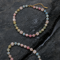 Collier Pendentif Cœur en Quartz Rose Naturel, Perles de Pierre de Soleil, Breloque Étoile, Plaqué Or, Bijoux Bohèmes Personnalisés
