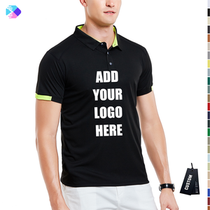 เสื้อโปโลไนลอนแห้งเร็วสั่งทำขายส่ง พิมพ์ลายสีพื้น สำหรับเล่นกีฬา พักผ่อน และเป็นยูนิฟอร์มทำงานสำหรับผู้ชาย - Product Image 1