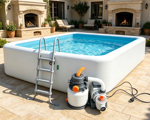 สระน้ำเป่าลม Vanace Drop Stitch สำหรับใช้งานกลางแจ้งในสวนหลังบ้านอย่างหรูหรา - Product Image 1