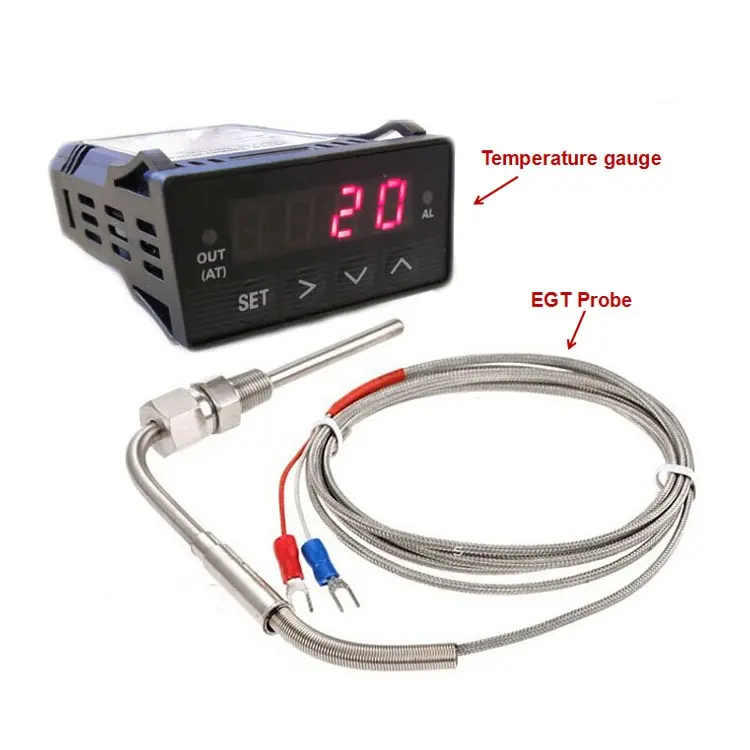 Sensor inteligente de temperatura de gás de escape, medidor de temperatura de entrada múltipla para gás de escape tipo egt