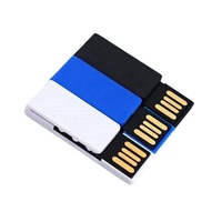 Nouvelle clé USB 2.0 miniature en plastique cryptée avec logo personnalisé, ultra-fine, cadeau promotionnel scolaire, 32 Go