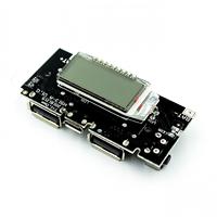 Module de batterie externe, alimentation mobile, boost DIY18650, batterie lithium, affichage numérique, double sortie USB, carte de charge, carte mère