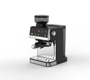 Cafetera de acero inoxidable para espresso, máquina de capuchino con manómetro y vaporizador de leche - Product Image 3