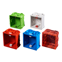 Durable Résistant au feu décoratif mont interrupteur mural boîte Chinois Offre Spéciale électrique boîte de sortie 1st classe pvc prise fond boîte