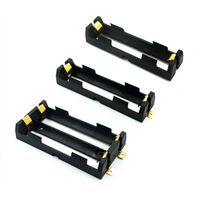 Boîtier de support de batterie CR123A CR2 3A, module de batterie externe DIY, montage sur carte PCB, noir JIATEL