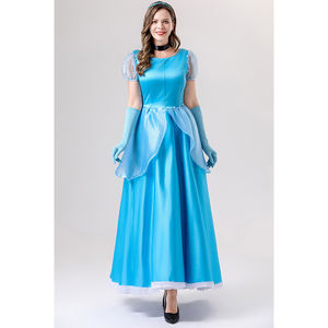 Mujeres nuevo vestido de princesa traje de escenario <span class=keywords><strong>Grimm</strong></span> cuento de hadas azul princesa disfraz Cosplay princesa vestido disfraz - Product Image 1