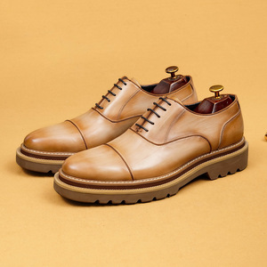 Oxford <b>shoes</b> - British style, multi-color, thick sole, business casual, versatile wedding <b>shoes</b>, genuine leather <b>shoes</b> - Product Image 6