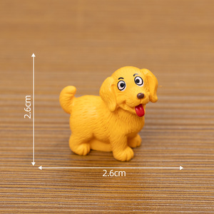Figurine miniature réaliste et mignonne de chiot <span class=keywords><strong>Golden</strong></span> <span class=keywords><strong>Retriever</strong></span> Corgi en résine peinte à la main pour Halloween, décoration de maison DIY sur le thème de la féerie - Product Image 6
