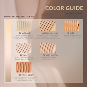 DEROL naturel Nude crème correcteur Palette crayon liquide hydratant pour le contour de la peau du visage couvre les marques d'acné minéral foncé - Product Image 6