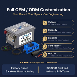 Paquete de Baterías Personalizado OEM de 48V/72V 100Ah LiFePO4 para Carrito de Golf Eléctrico |   Certificado por UL |   Repuesto de Encaje para Club Car - Product Image 3