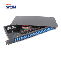 Offres Spéciales de 19 pouces 12 48 cœurs Ports de boîte de terminaison optique ODF 48 96 panneaux de brassage de noyau Fibra Optica Équipement à fibre optique ODF