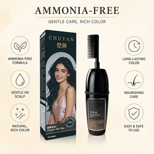 Tinte para el Cabello en Crema, Color Negro Natural, 100 ml, con Fragancia, Marca Privada, Logotipo Personalizado, Directo de Fábrica, OEM - Product Image 1
