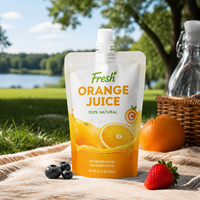 Sachet Doypack personnalisé imprimé en gros avec bec verseur, étanche, en PE de qualité alimentaire, pour jus, boissons et sauces