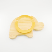 Assiettes à dîner en bambou écologique Renard Mouton Lapin Éléphant Koala Forme Enfants Bambou Animal Bébé Assiette pour bébé et enfants
