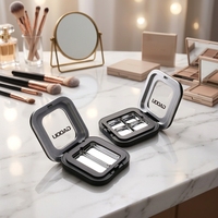 Palette de maquillage Go Factory, emballage rectangulaire, 4 couleurs, palette de fards à paupières, étui vide carré pour fard à joues et fards à paupières