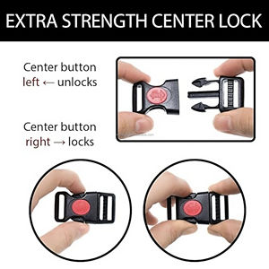 भारी शुल्क 1.5 केंद्र रिलीज बकल स्ट्रैप डॉग कॉलर त्वरित रिलीज प्लास्टिक बकल कस्टम बेल्ट बकसुआ बैग भाग सहायक - Product Image 4