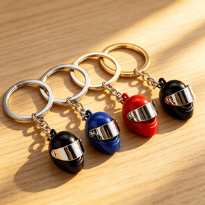 Porte-clés publicitaire <span class=keywords><strong>pas</strong></span> <span class=keywords><strong>cher</strong></span>, porte-clés de sécurité pour casque de <span class=keywords><strong>moto</strong></span>, porte-clés en métal pour voiture, cadeaux d'anniversaire, porte-clés pour cadeau promotionnel - Product Image 4