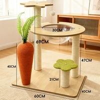 Arbre à gratter pour chat de haute qualité à prix compétitif, griffoir pour chat, planche à gratter, structure d'escalade pour chat intégrée en forme de capsule spatiale