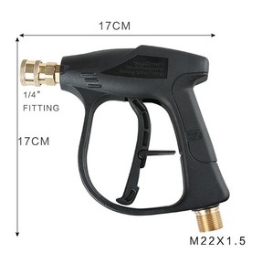 Kit de cañón de espuma de conexión rápida de 1/4 pulgadas con pistola de lavado a presión 5 puntas de <span class=keywords><strong>boquilla</strong></span> para lavadora - Product Image 2