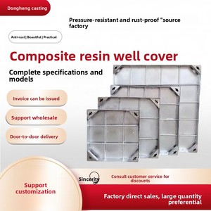 Vô hình vuông trang trí cống gạch khuôn 304 thép không gỉ 201 lõm cát cửa cống Bìa chết đúc dongheng - Product Image 5