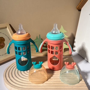 Biberon pour bébé sans BPA, 240 ml, col large, tétines en silicone, biberons d'<span class=keywords><strong>allaitement</strong></span> - Product Image 6