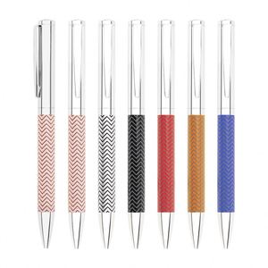Stylo bille personnalisé en métal de haute qualité, aluminium noir, logo imprimé, recharge, vente en gros, cadeau d'affaires - Product Image 1