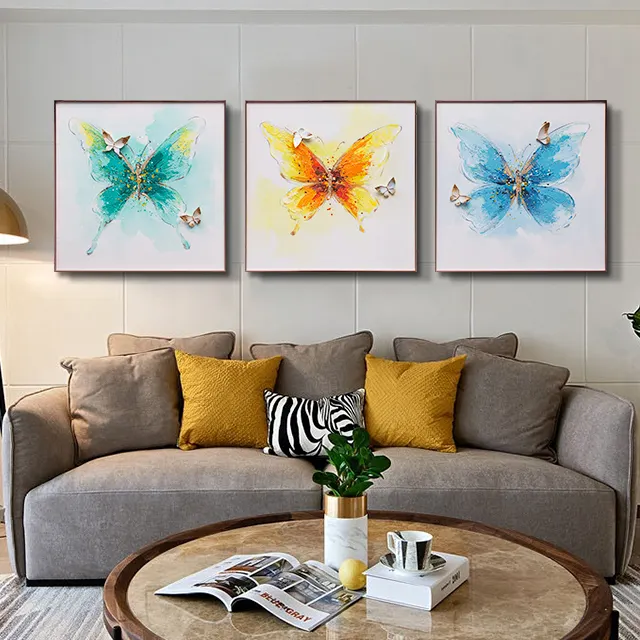 リビングルームのための3D蝶のテーマ高品質の家の装飾
