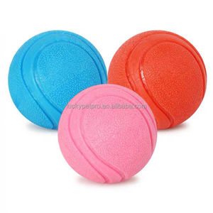 Çin satın evcil hayvan aksesuarları akıllı interaktif pet oyuncak sıçrama TPR kırmızı pet oyuncak top - Product Image 2