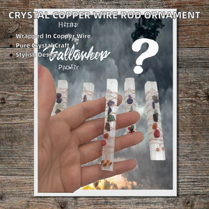 Cristales Naturales Longfei al por Mayor, Varilla de Energía Pulida Envuelta en Alambre de Cobre, Cristal de Chakra, Selenita Marroquí, Arte Popular, Halloween - Product Image 2