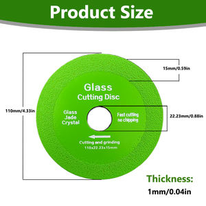 2 Pack Diamond Mesh Turbo <b>Cutting</b> Discs 100-125mm for Angle Grinder Wet Dry <b>Cutting</b> Jade Crystal Tile Ceramic OEM-001 - Product Image 6