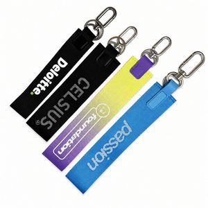 For Custom Foam Logo Durable Digital Printed Strap Wrist Nylon Key Holder Keychain Lanyard Short - Product Image 1