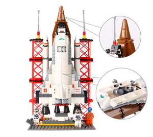Trẻ Em Bán Buôn Tàu Vũ Trụ Xây Dựng Khối Thiết Thành Phố Không Gian Tàu Tên Lửa Đồ Chơi Với <span class=keywords><strong>Launch</strong></span> Trung Tâm Điều Khiển & Mini Phi Hành Gia (560PCS) - Product Image 2