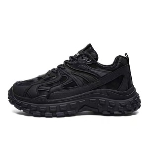 2025 Men's Casual <b>Chunky</b> <b>Shoes</b> Spring Mesh Breathable Wear-Resistant Anti-Slip Sports Running Walking Evergreen Sock Closure - Product Image 1