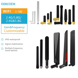 เสาอากาศไวไฟแบบยาง 8dBi ครอบทุกทิศทาง ระยะไกล 2.4GHz 5GHz แบบดูอัลแบนด์ หัวต่อ RPSMA ตัวผู้ สำหรับบริดจ์ไร้สาย เสาอากาศยางภายนอกอาคาร - Product Image 1