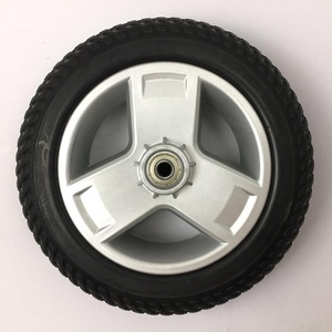 Rueda Giratoria <span class=keywords><strong>de</strong></span> 8 Pulgadas <span class=keywords><strong>para</strong></span> <span class=keywords><strong>Silla</strong></span> <span class=keywords><strong>de</strong></span> <span class=keywords><strong>Ruedas</strong></span>, Neumático <span class=keywords><strong>de</strong></span> <span class=keywords><strong>Goma</strong></span> y Nylon, Capacidad <span class=keywords><strong>de</strong></span> Carga <span class=keywords><strong>de</strong></span> 50 kg, Rodamiento 608ZZ - Product Image 2