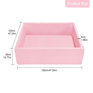 Balle géante rose clair en mousse pour piscine à balles pour enfants, fabriquée par Toy and Game Factory - Product Image 2