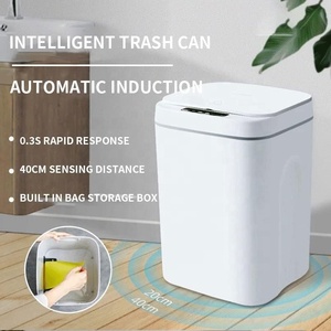 12L Smart <strong>Sensor</strong> <strong>Trash</strong> Can with Three Modes Stainless Steel Rechargeable Electric Waste <strong>Bin</strong> for Office or Indoor Use - Product Image 6