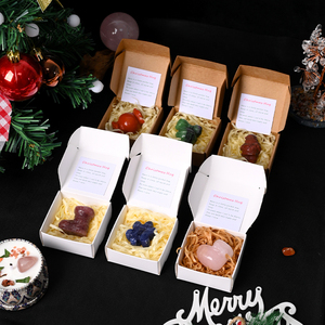 Wholesale Natural Mini Crystal Carvings Quartz Stone Gemstone DIY Carving Crystal Set <b>Box</b> for Children's Christmas Gifts. - Product Image 3