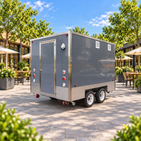 Camion de restauration mobile tout équipé pour jus de fruits frais, glaces et café, idéal pour les stations balnéaires