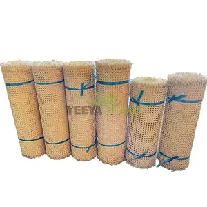 Handicraft Decoration Natural Rattan Ratan Rotin Material Hazeran Cannage Cane Mesh Webbing Rollo Roll 40cm For Furniture Chair