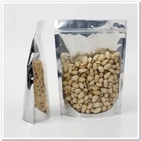 Sachet Doypack Mylar Doré Personnalisé de Haute Qualité avec Fermeture Zip, Fond Carré, pour Aliments et Snacks, en PE
