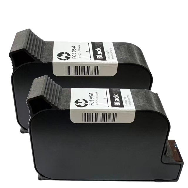 YAOMATEC 12.7MM Original FOL95A 2510 Black Water-based Ink Cartridge Handheld Online Inkjet Printer Ink Cartridge