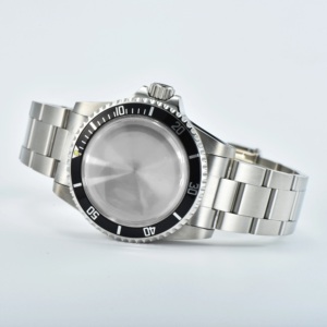 39.5MM <span class=keywords><strong>Vintage</strong></span> Cas Saphir Verre NH35 Montre Accessoires Montre Boîtier 120 Cliquez Plat Saphir Cristal <span class=keywords><strong>Lunette</strong></span> - Product Image 3