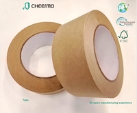 Ruban de masquage imperméable inscriptible en papier kraft recyclable et respectueux de l'environnement pour l'emballage