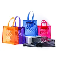 2022 Fashion Custom Colorful Women Luxury Beach impermeabile trasparente trasparente borse da donna Jelly PVC Tote Bags
