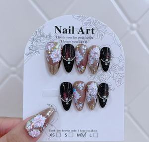 <span class=keywords><strong>Uñas</strong></span> <span class=keywords><strong>Postizas</strong></span> Francesas Hechas a Mano, Reutilizables, <span class=keywords><strong>Uñas</strong></span> Artificiales al por Mayor con Caja de Empaque - Product Image 3